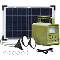 ECO-WORTHY 84 Wh Sistema de kit de iluminación de generador solar de estación de energía portátil con panel solar de 18W…
